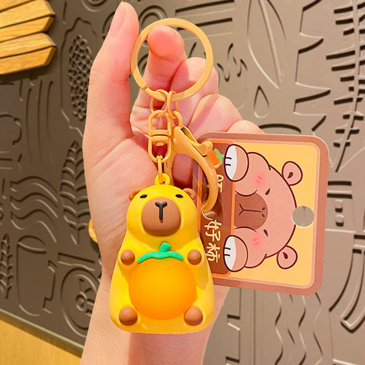 Light-Up Capybara Keychain