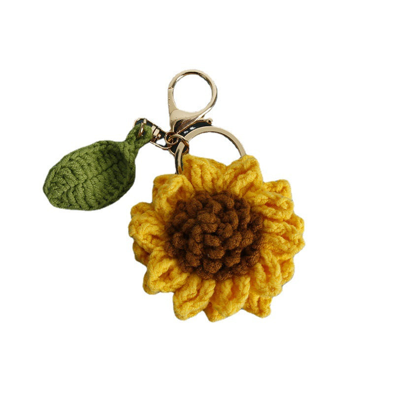Woven Flower Keychains