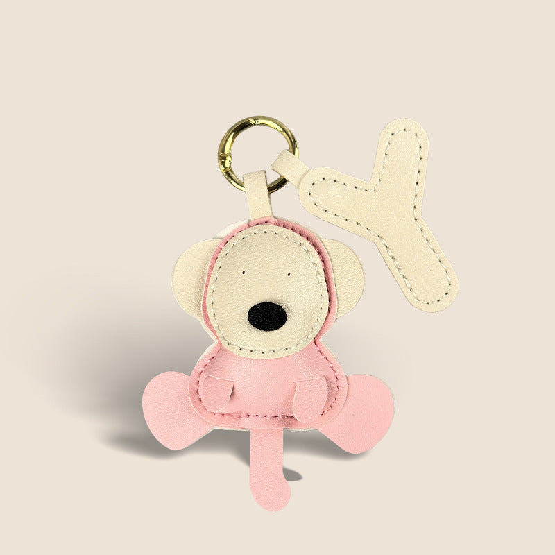 Leather Lamb Handbag Keychain