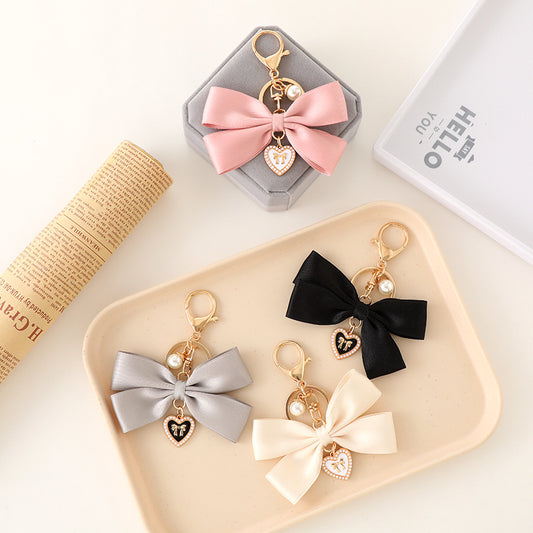 Fabric Bow Keychain