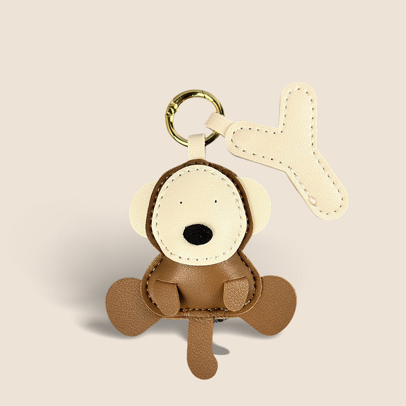 Leather Lamb Handbag Keychain
