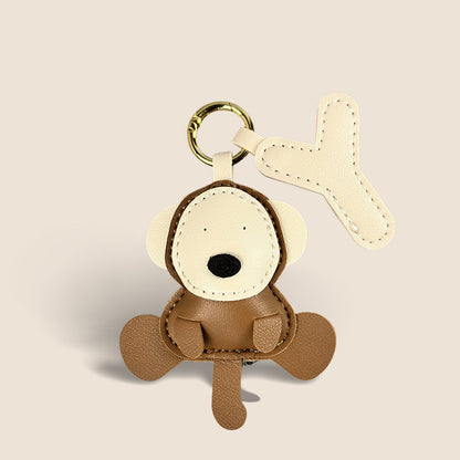 Leather Lamb Handbag Keychain