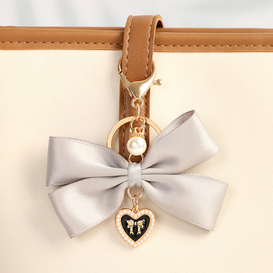 Fabric Bow Keychain
