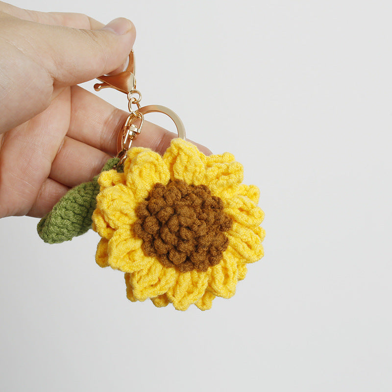 Woven Flower Keychains