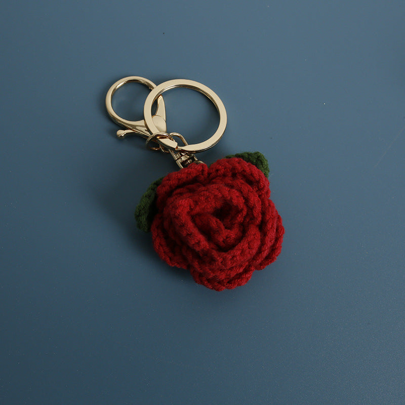 Woven Flower Keychains