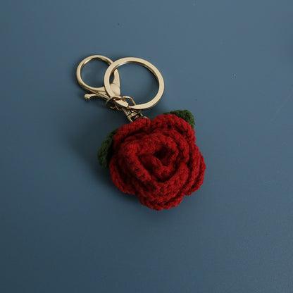 Woven Flower Keychains