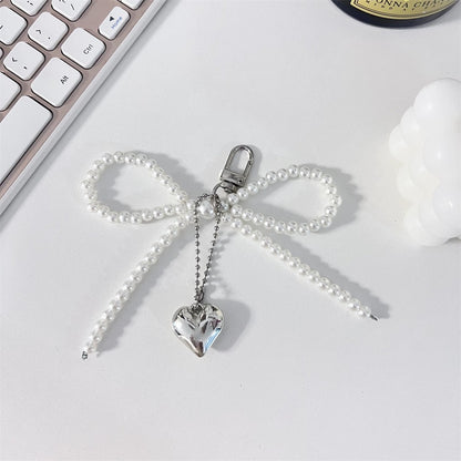 Pearl Bow Keychain