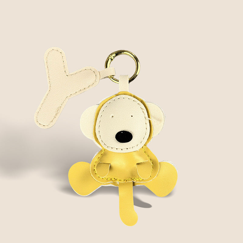 Leather Lamb Handbag Keychain