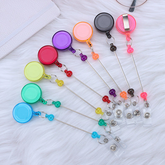 Beadable and Retractable Card Sleeve Holder