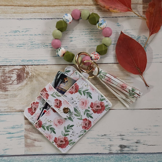 Assorted Print Silicone Wristlet with Wallet