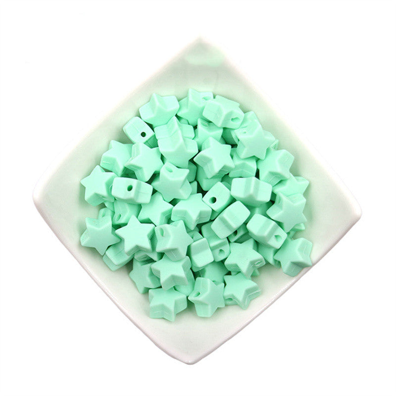 Star Shaped Silicone Focal Beads