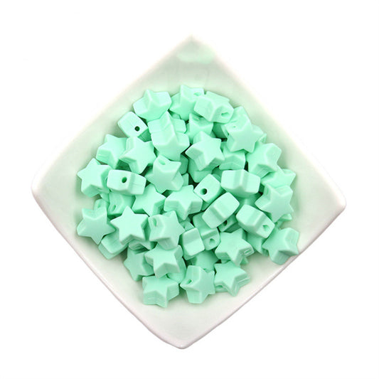 Star Shaped Silicone Focal Beads