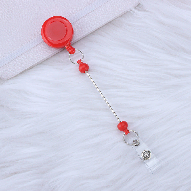 Beadable and Retractable Card Sleeve Holder