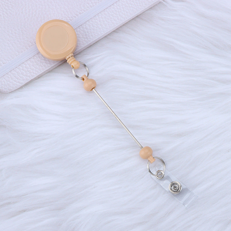 Beadable and Retractable Card Sleeve Holder