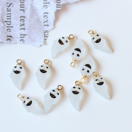 Mini Pumpkin and Ghost Pendants