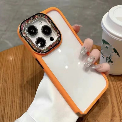 Colorful Glass Bead Lens Transparent Hard Case