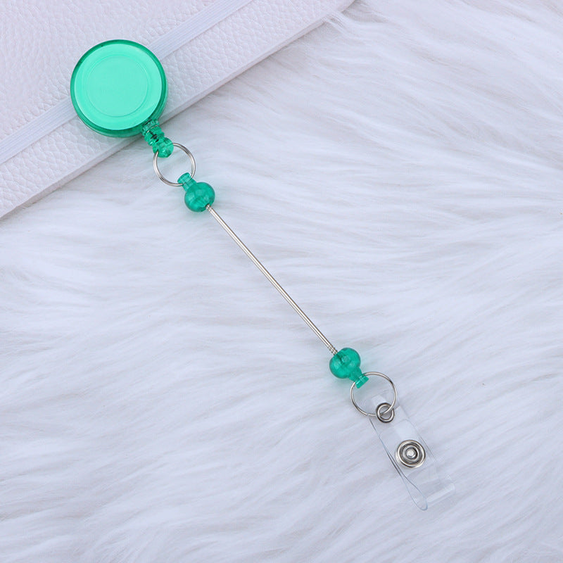Beadable and Retractable Card Sleeve Holder