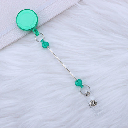 Beadable and Retractable Card Sleeve Holder
