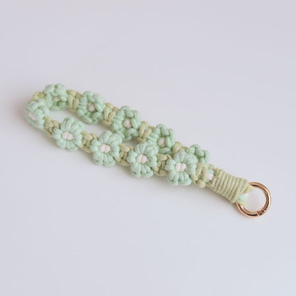 Cute Flower Macrame Keychain