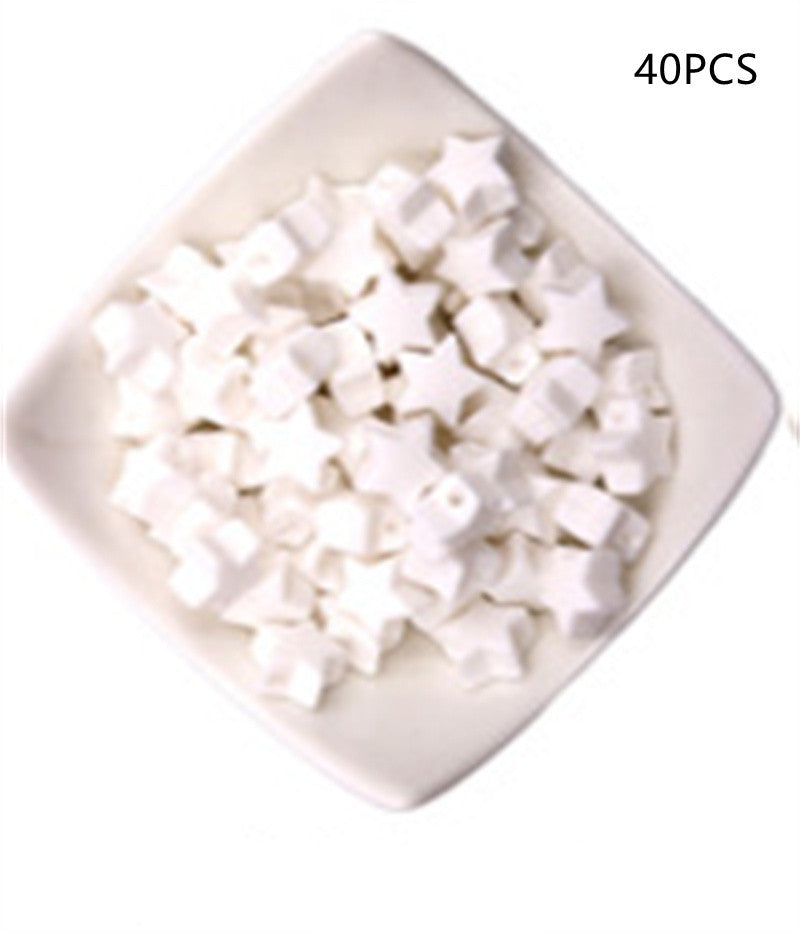 Star Shaped Silicone Focal Beads