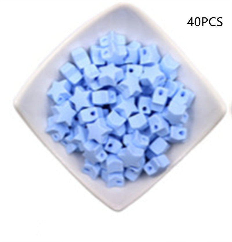 Star Shaped Silicone Focal Beads