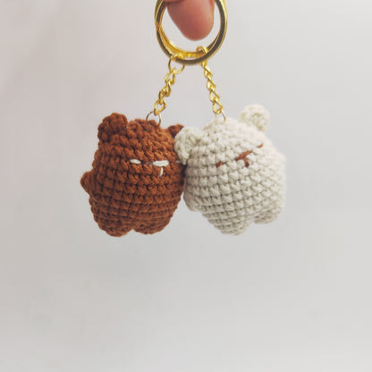 Cute Woven Bear Keychain