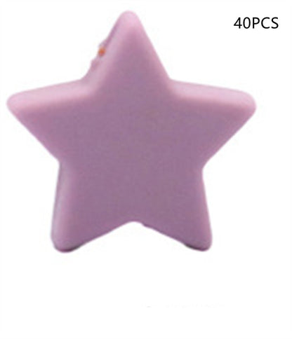 Star Shaped Silicone Focal Beads