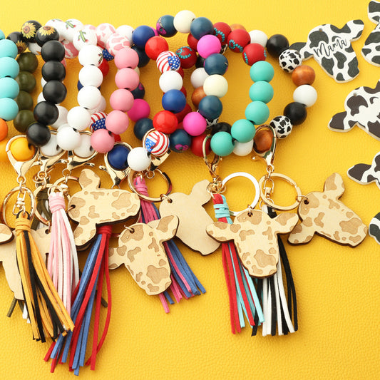 Western Cow Wristlets