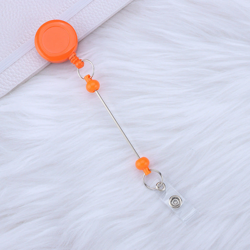Beadable and Retractable Card Sleeve Holder