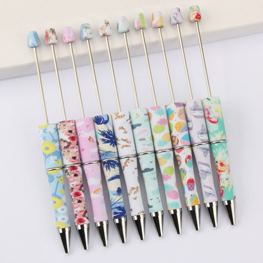 Printing Pattern Plastic Handmade Bead Pen
