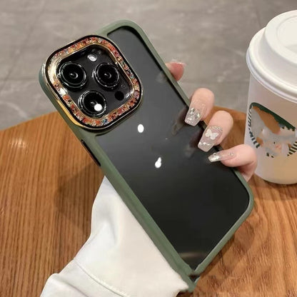Colorful Glass Bead Lens Transparent Hard Case
